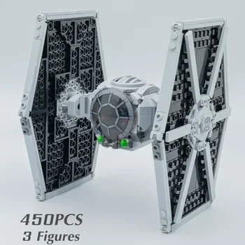 Gwiezdne Wojny NOWOŚĆ 2023 Tie Fighter Stars Fighter Space Wars Figurki FIT 75300 Model Klocki Klocki Dzieci Chłopcy Zabawki Prezent