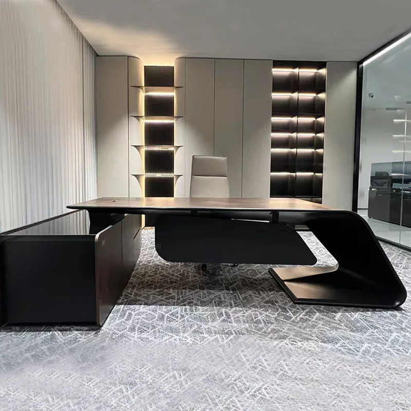 LMM light luxury high-end office boss desk high-end simple modern office manager desk