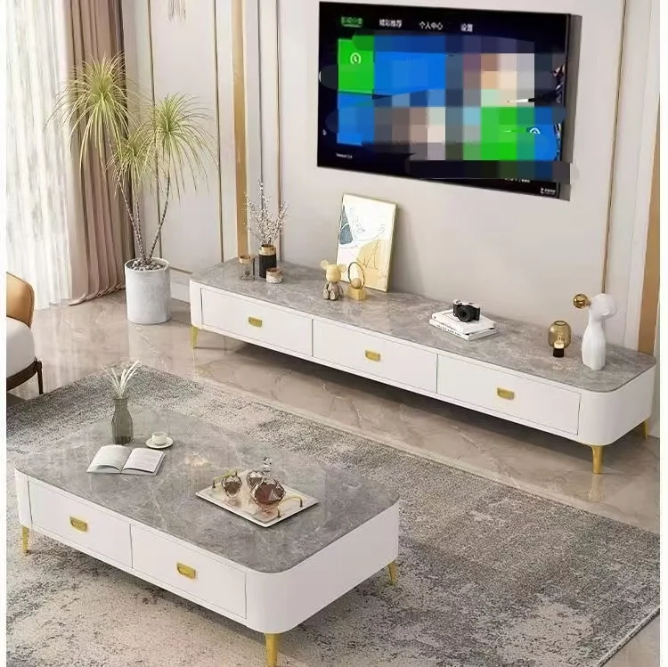 

Wooden TV Stand Cabinet Designs Living Room Furniture for Small Space Metal TV Rack Modern Home Furniture