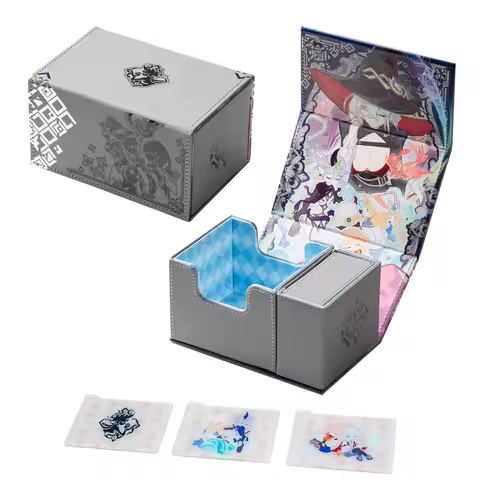 Yugioh Witch of the White Forest Deck Box High-Capacity Yu-Gi-Oh! OCG DTCG MTG PTCG Trading Cards Pu Leather Storage Box 200+