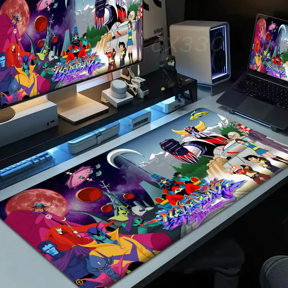 Grendizer Goldorak UFO Robot Mouse Pad Large Computer Mousepad Office 1000x500mm XXL Pc Gamer Non-slip Rubber Keyboard Deskmat