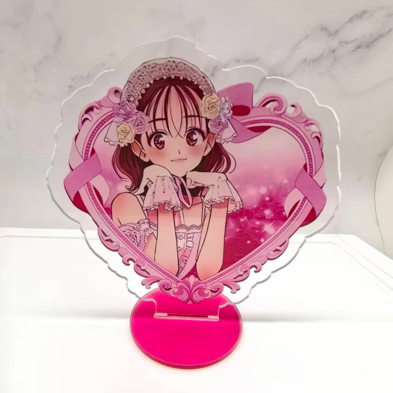 10cm Tamon's B-Side Which face does Tamon have now Tamon Fukuhara Love Heart Acrylic Stand Model Plate Desktop Ornaments Props image 2