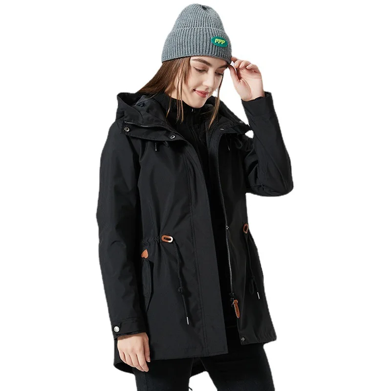 

Fashion Slim Women Jackets Outdoor Solid Pockets Sporty Coat Casual Ladies Comfortable Outerwear High Street Autumn Winter