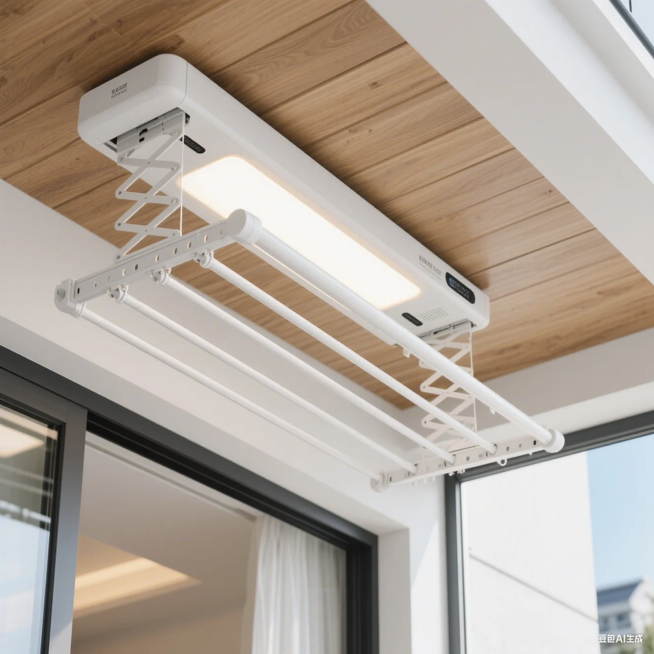 

Wall Ceiling Lifting Automatic Retractable Aluminum Clothes Drying Rack