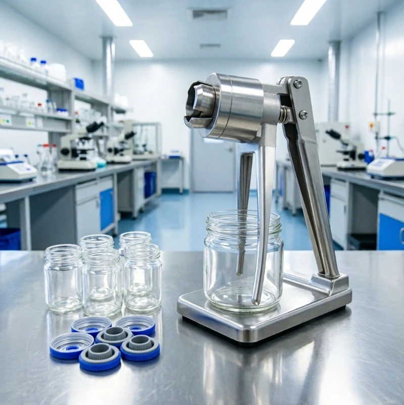 Manual Vial Capper 13mm 15mm 20mm Hand Clamp Steel Oral Liquid Bottle Sealing Machine