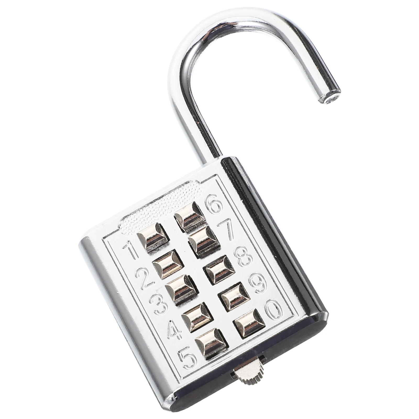 

10- Keypad Lock for Gym Toolbox Door Small Padlocks Weatherproof Resettable Metal Locker Suitcase Baggage Trolley Backpack
