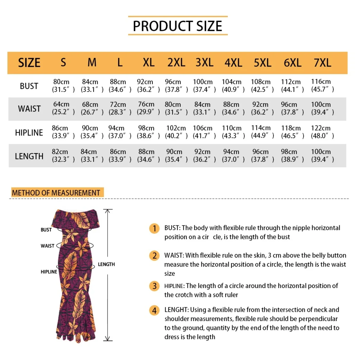 Abito da Festa con Arte Polinesiana, Vestito a Sirena con Spalle Scoperte, Abito da Sera Aderente con Tatuaggi Tribali Personalizzati