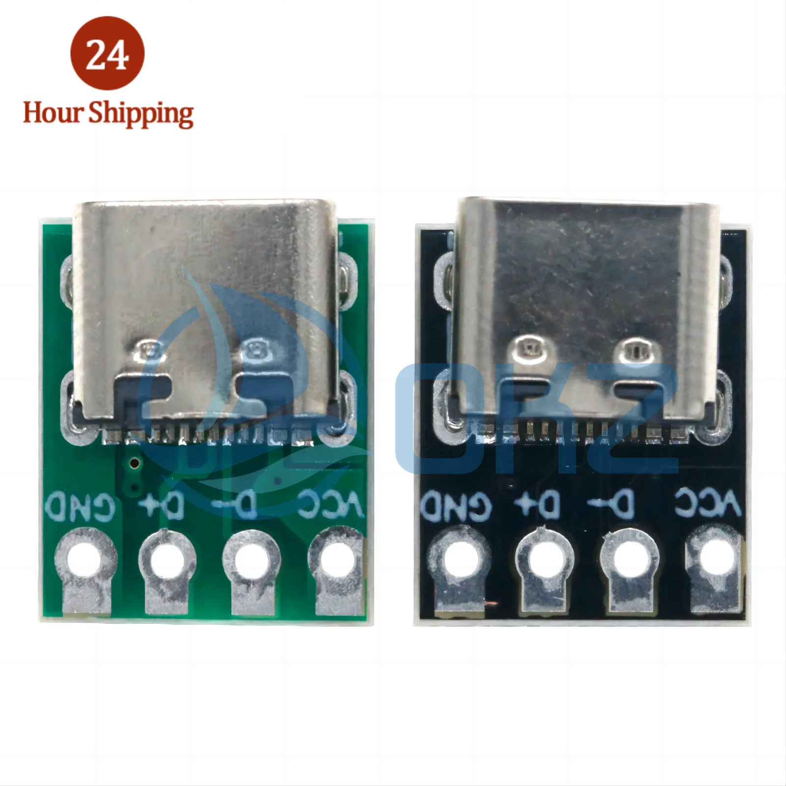 100PCS MICRO USB to DIP Adapter 5pin female connector B type pcb converter pinboard 2.54