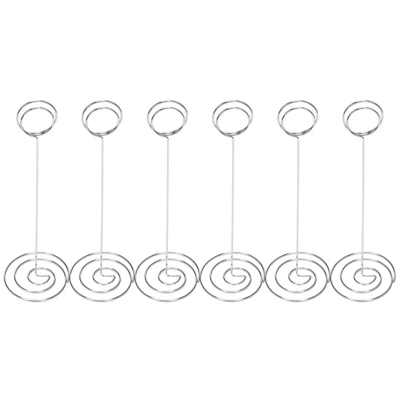 

Держатель для номеров столов A36T-60, высотой 8,75 дюйма, держатель для фотографий, проволочный зажим для фото, подставка для меню и заметок