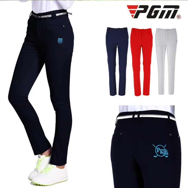 PGM Spodnie golfowe Kobieta Wysokie elastyczne miękkie spodnie dla golfistów Gra w golfa Piłka damska Odzież Wiosna Lato Spodnie sportowe KUZ024