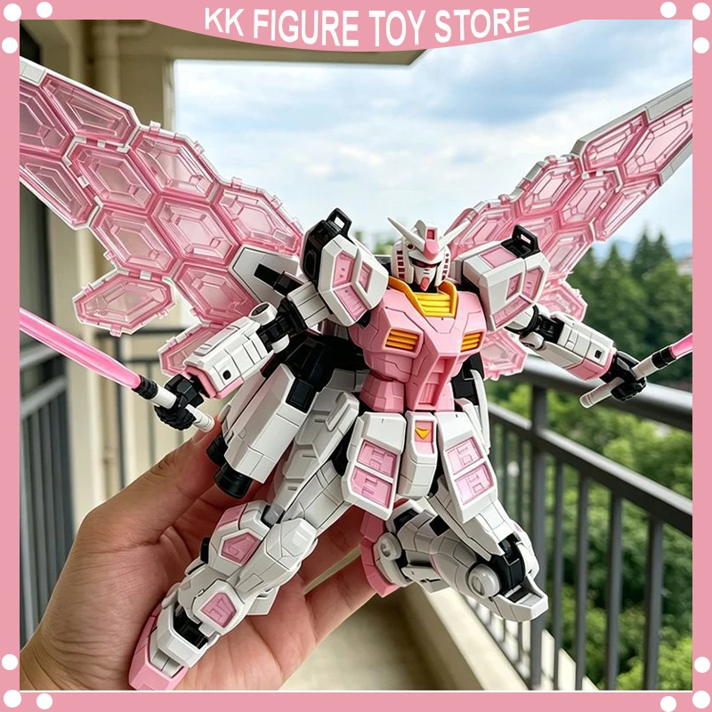 

Сборная модель GAOGAO RX-78F00/E HG RX-78 1/144, цвет Сакура Розовый, экшн-фигурка EX-001, пластиковая модель робота, игрушка, подарок