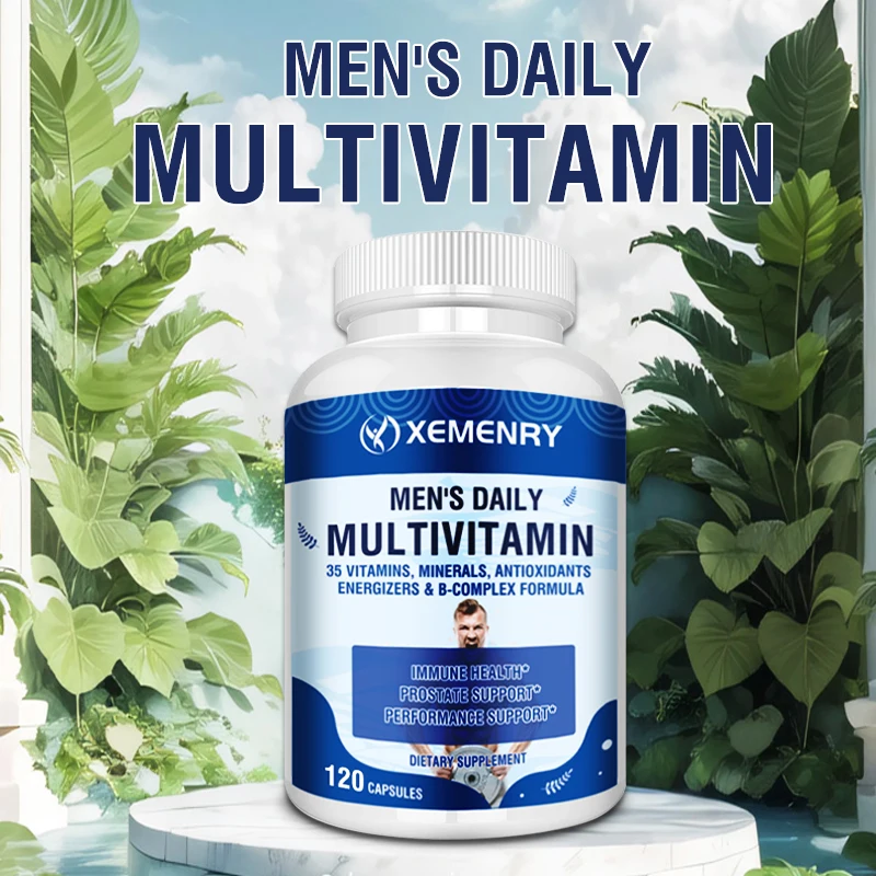 

Men's Daily Multivitamin - Antioxidants, Improves Urinary Tract Health, Provides Cognitive Brain Health, Boost Immunity
