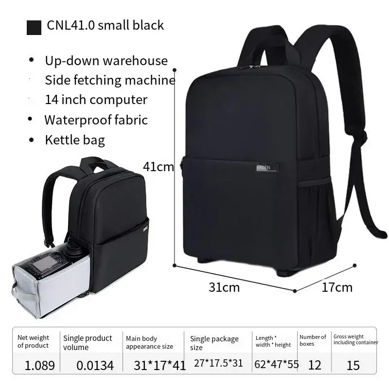 L4 Double Layer High Capacity Camera Bag Backpacks for Canon Nikon Sony Cameras Lens Laptop Waterproof Outdoor Travel Bags