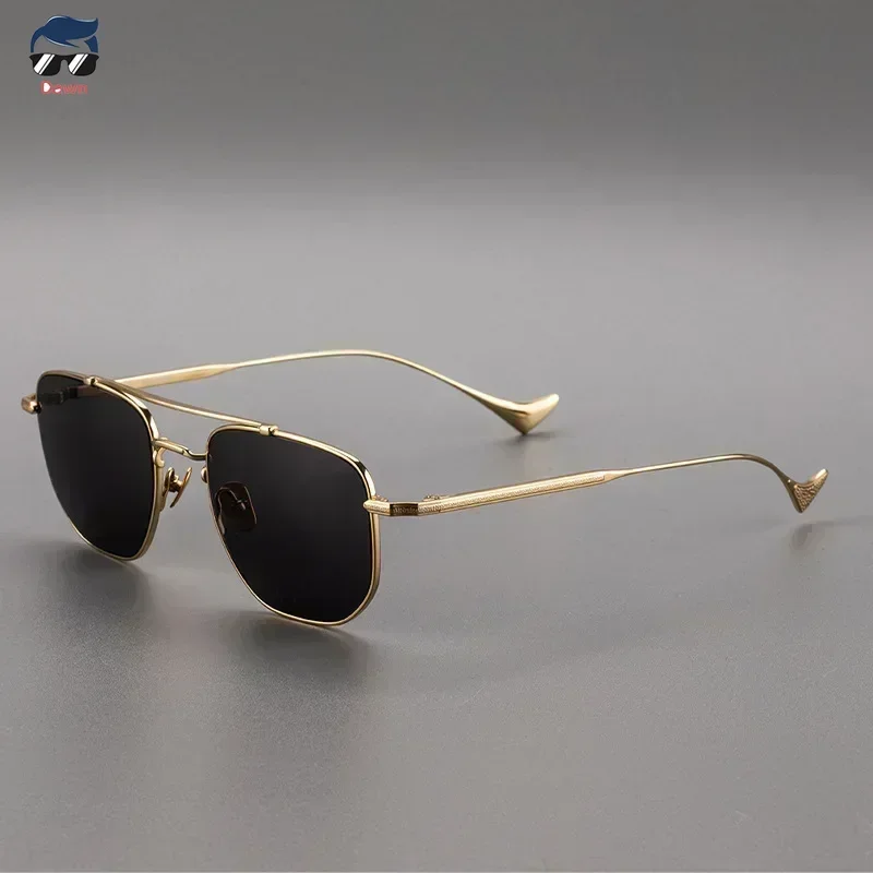 Top Titanium Alloy Stylish Sunglasses Classic Double Beam Men Cycling Driving for Women Personalized Outdoor Sunglasses