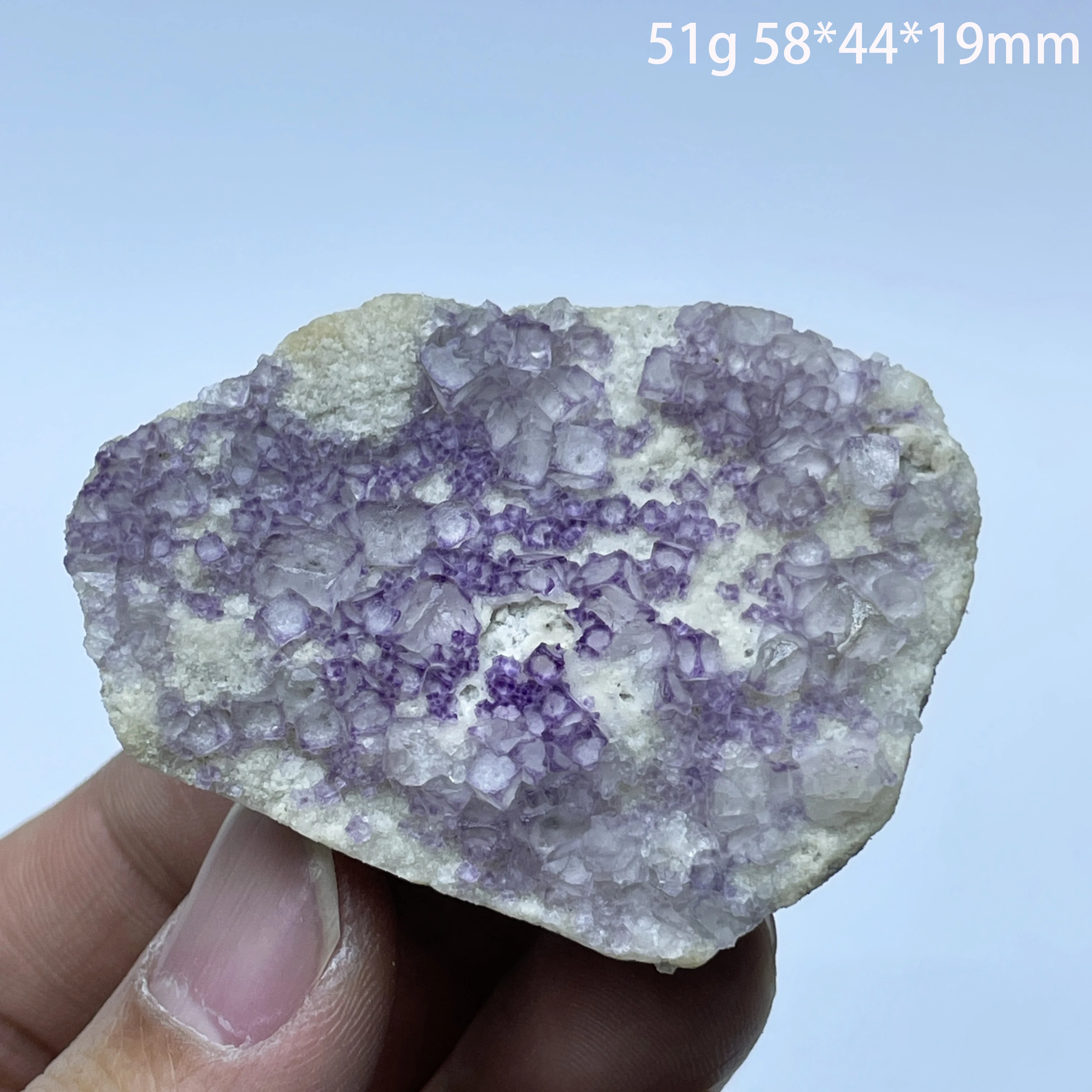 Natural Guizhou Purple Edge Fluorite Mineral Original Teaching Specimen Reiki Healing Stone Home Decor