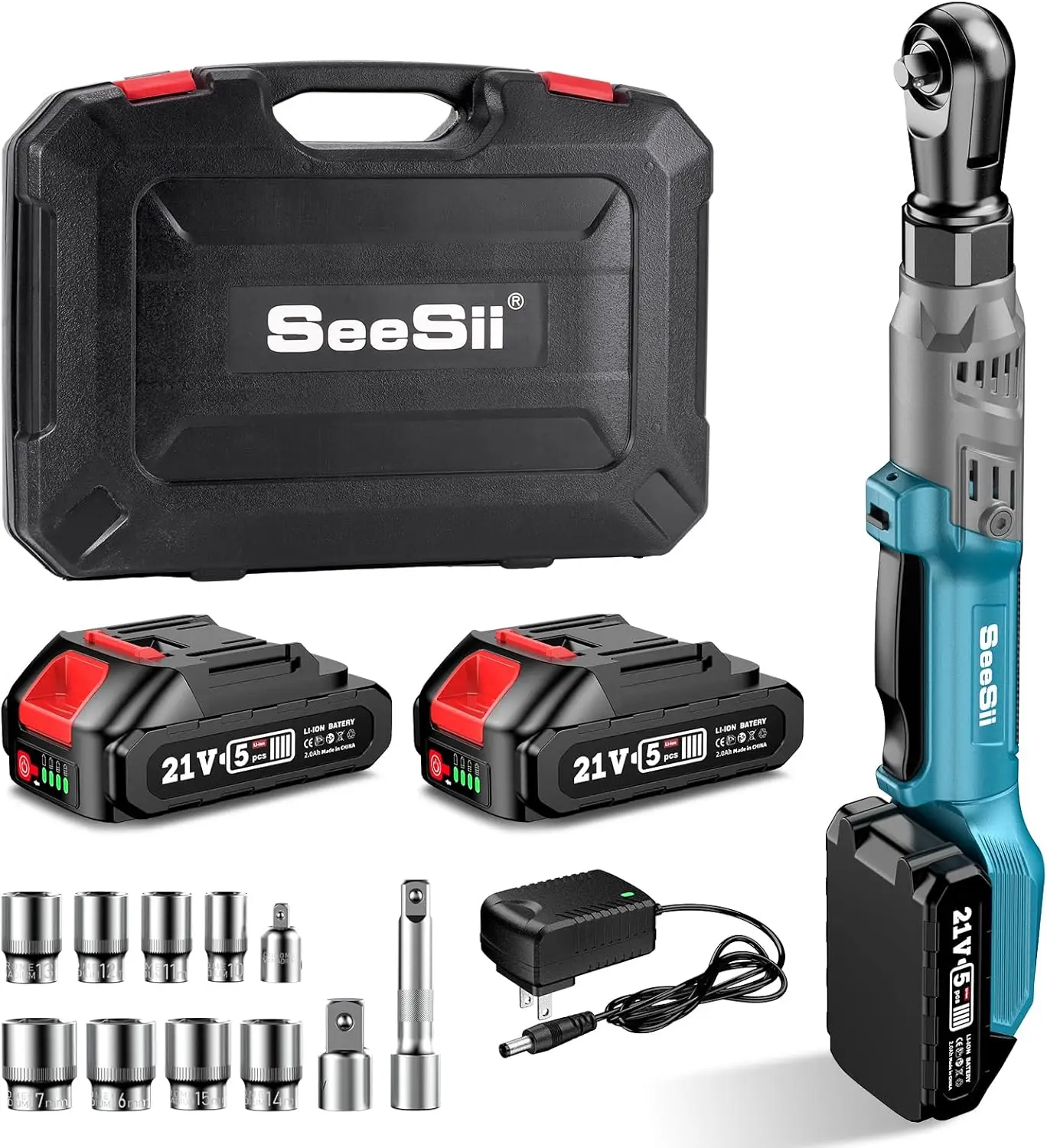 

Seesii RT600C 1/2 "беспроводной электрический ключ с трещоткой 66 футов фунтов аккумуляторный ключ с трещоткой бесщеточный двигатель триггер с регулируемой скоростью