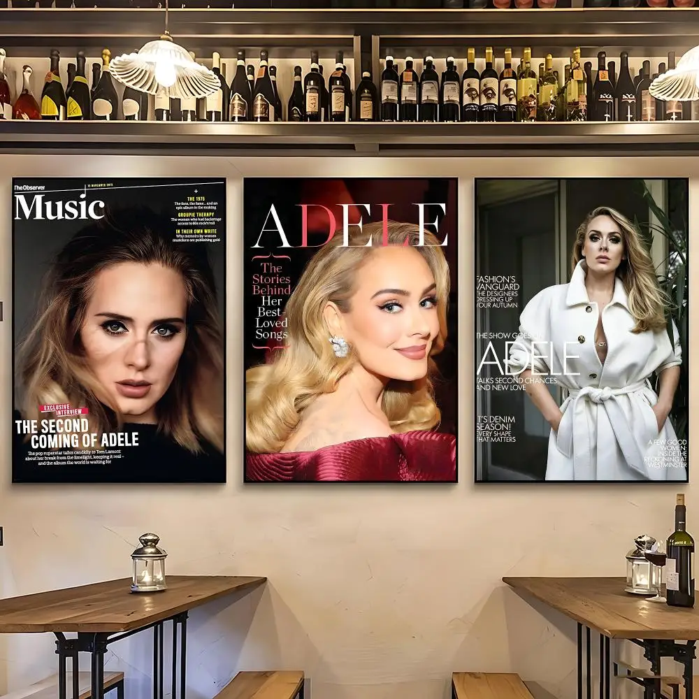 music Adele New Arrival Popular Art Print Poster HD Wall Art Sofa Home Decor Gift For Fans