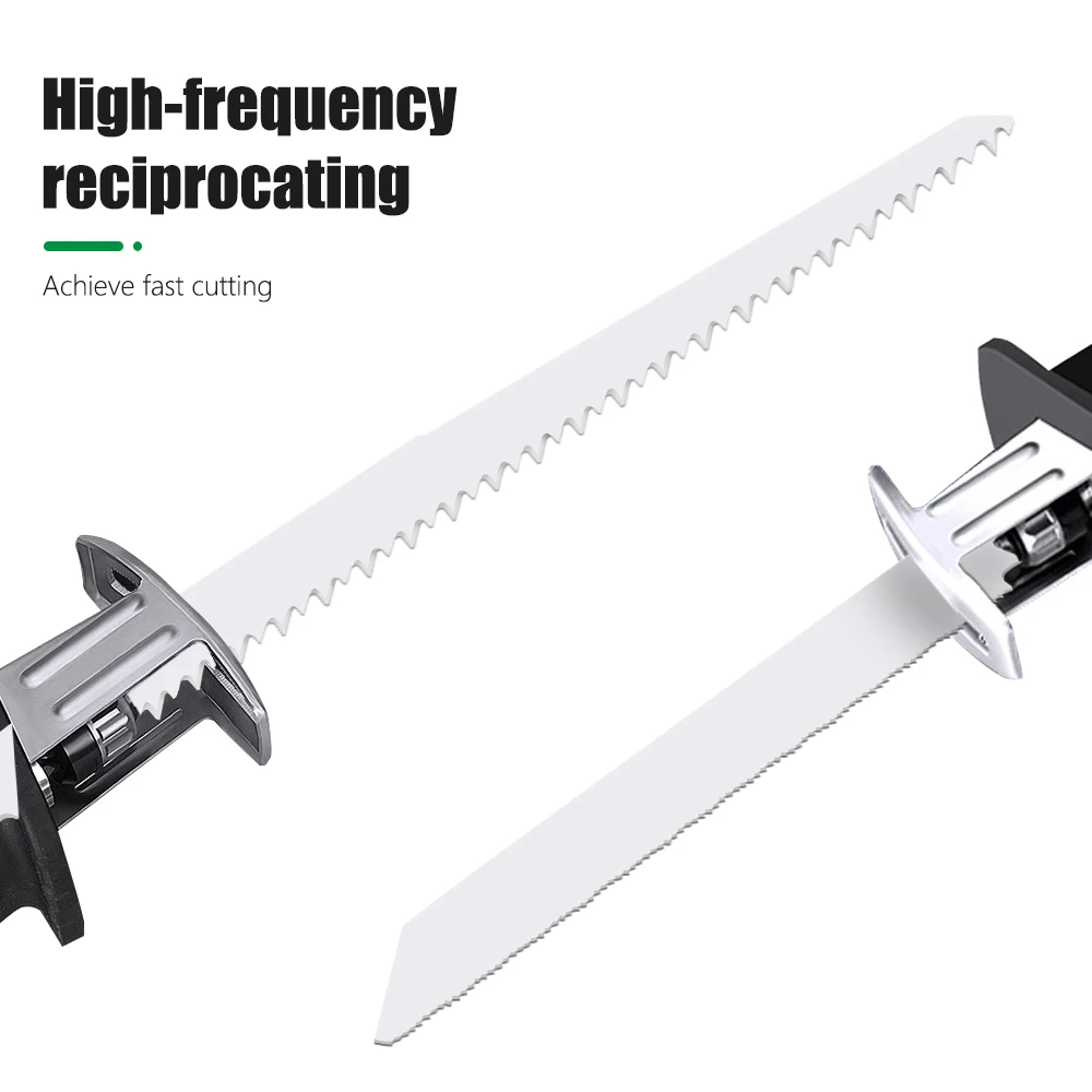 LAVIE 10PcsHigh Performance Woodworking Saw Blade Reciprocating Combination Jig Saw Blade for Wood Cutting Strong  6" 8" 9" 12"