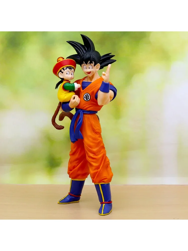 Anime Dragon Ball Son Goku avec Gohan Figurine Son Goku Figurine 30 cm Pvc figurines Collection modèle jouets pour enfants cadeaux