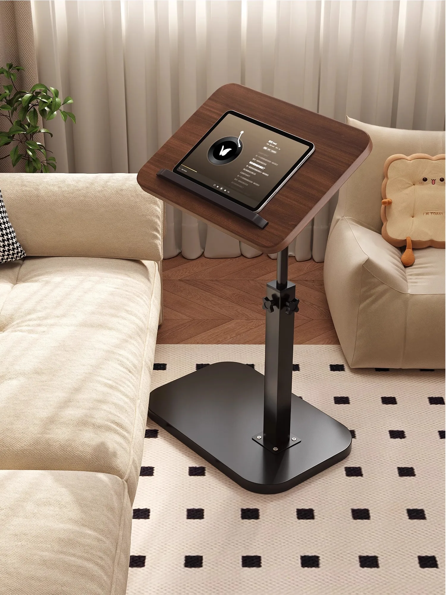

Small Table With Adjustable Coffee Table, Living Room Sofa, Bedside Table, Bedside Shelf, Mini Movable Side Table