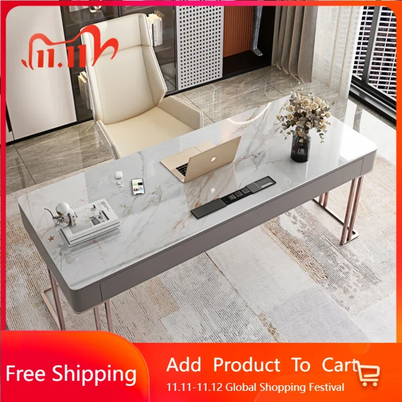 

Minimalist Small-sized Household Office Desk Desktop Corner Light Luxury Board Office Desk Reception Ufficio Trendy Furniture