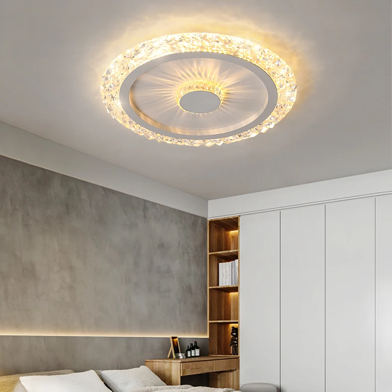 2026 New Nordic Style Light Luxury Romantic And Cozy Bedroom Ceiling Lights Light Master Bedroom Study Living Room Lamp