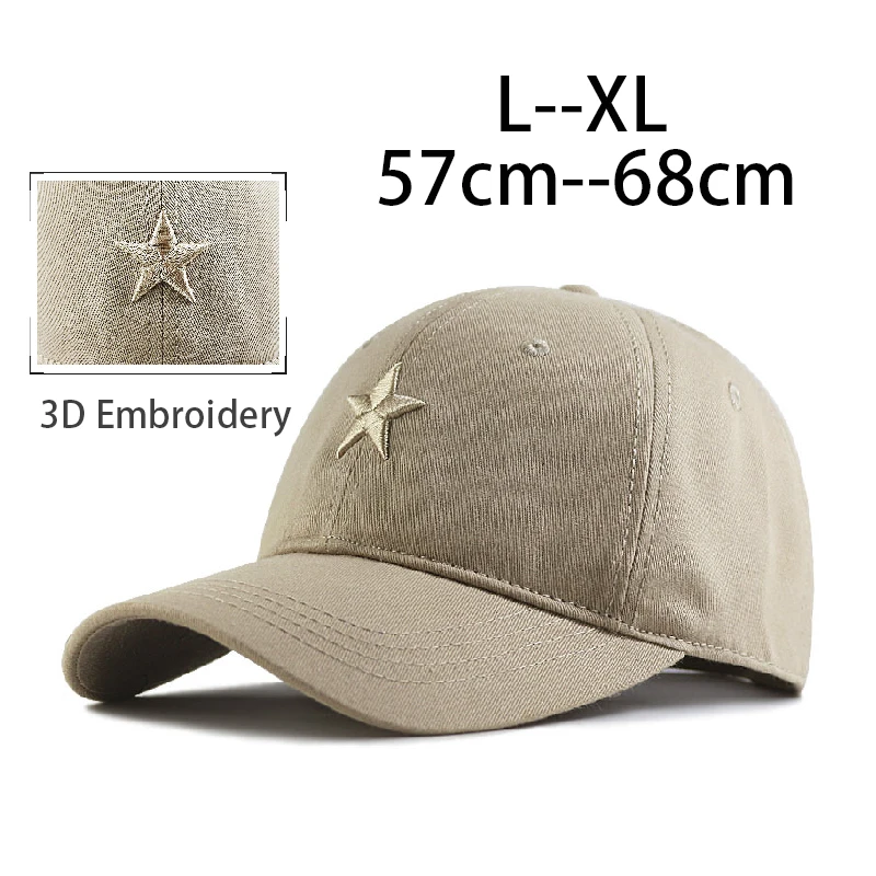 Unisex Star Embroidery Snapback Baseball Caps Spring and Autumn Outdoor Adjustable Casual Hats Sunscreen Hat