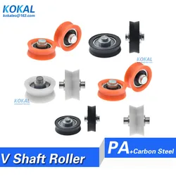 Hot sale NON-STANDARD 626 625 604 V groove type with shaft window door sliding bearing wheel pulley ROLLER wheel 20/21/22/26mm