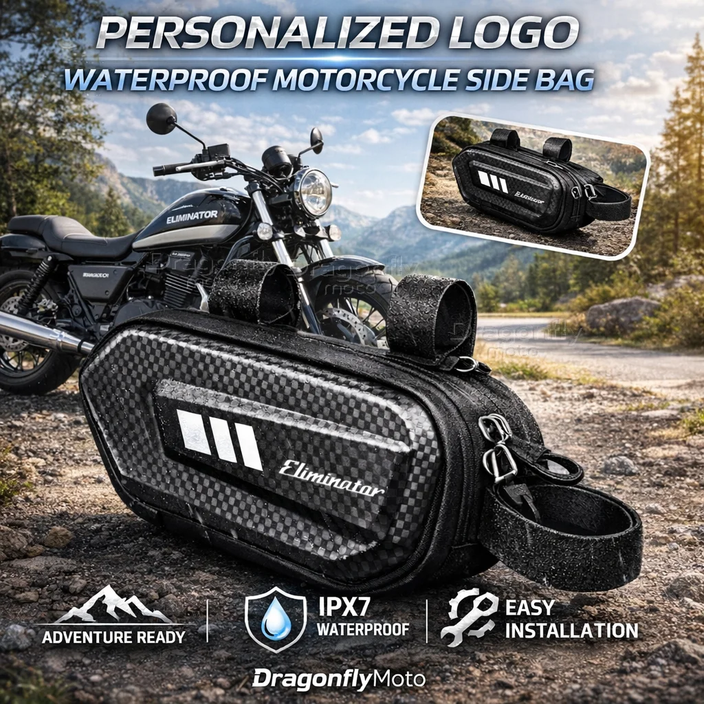 For eliminator 500 eliminator 500se Motorcycle Side Bag Personalized Logo Waterproof Hard Shell Saddlebag