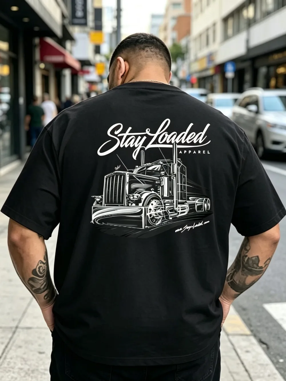 2026 New Men American Retro Truck T-Shirt 