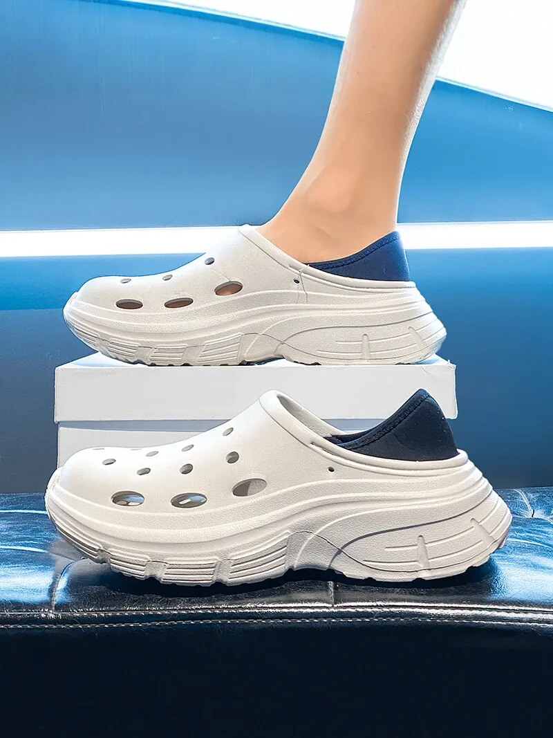 

Men's 2026 New Summer Outdoor Anti-Slip Driving Head Cover Slippers Beach Sandals Comfortable EVA Material Casual Slippers