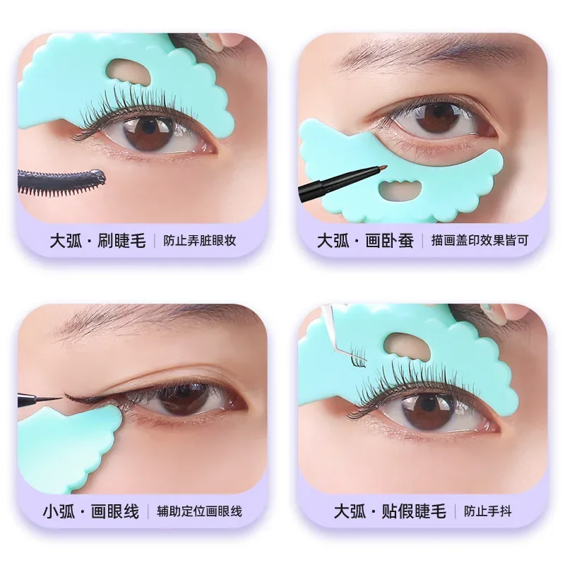 Resusable Silicone Eyeliner Stencils Wing Tips Marscara Drawing Lipstick Wearing Aid Face Cream Applicator Makeup Tool Eyeshadow