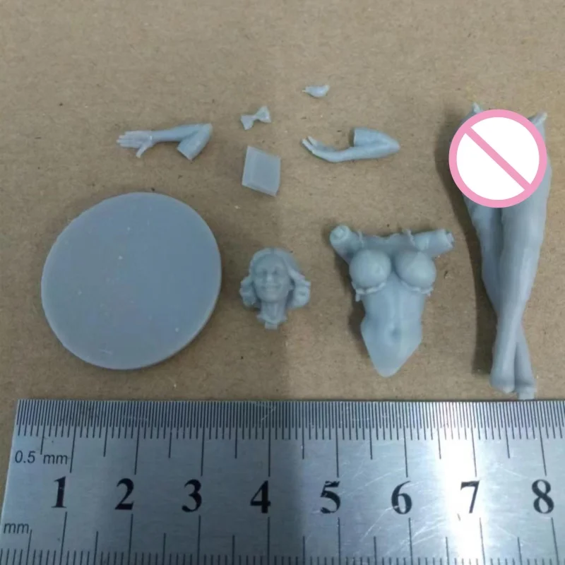 1/24 مقياس 75 مللي متر لطيف الأميرة الراتنج نموذج لجسم عدة ألعاب غير مصبوغة المفككة