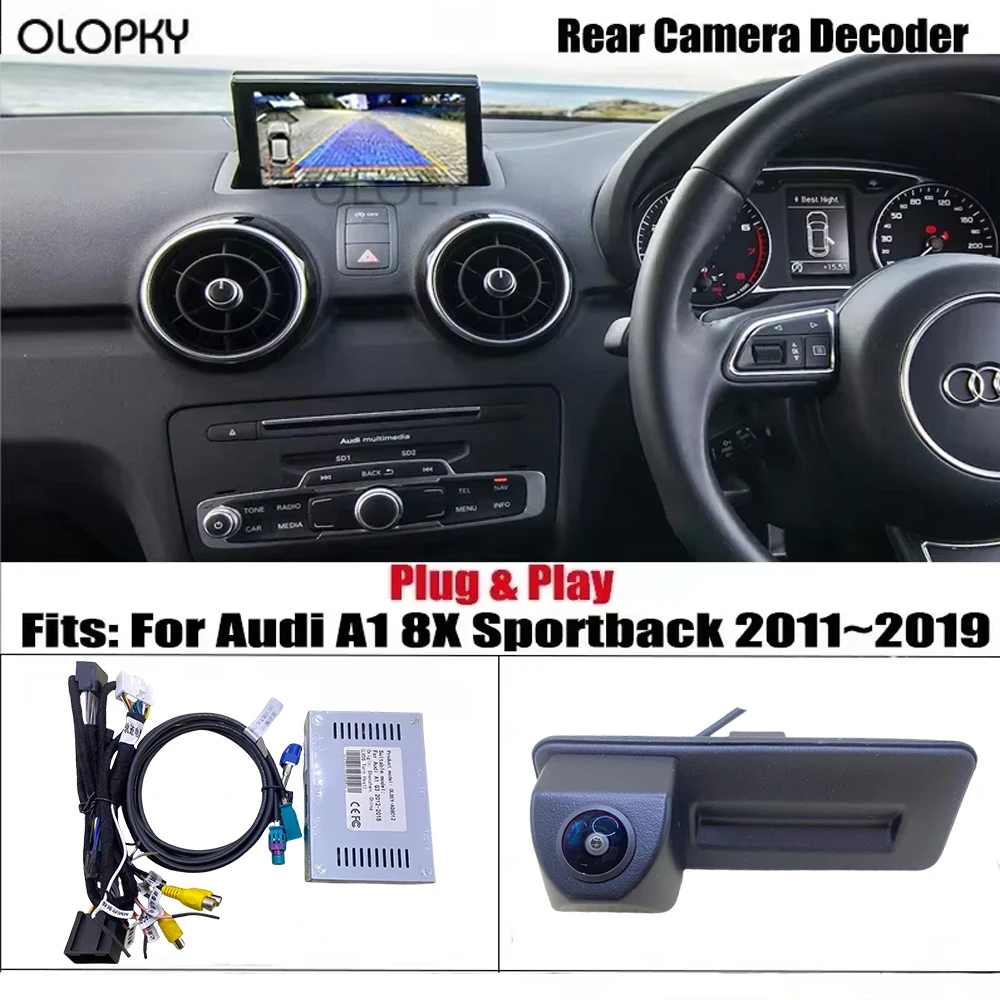 Reverse Aid Camera For Audi A1 8X Sportback 2011 ~ 2018 Original Screen Plug&Play HD Parking Front Rear View Backup Camera