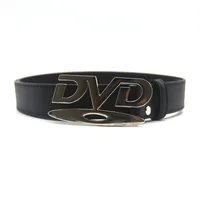 Unisex Nostalgic DVD Buckle Belt Versatile Black White Decorative Waist Straps Belt for Men Women Jeans Matching Gift for Her - Image 6