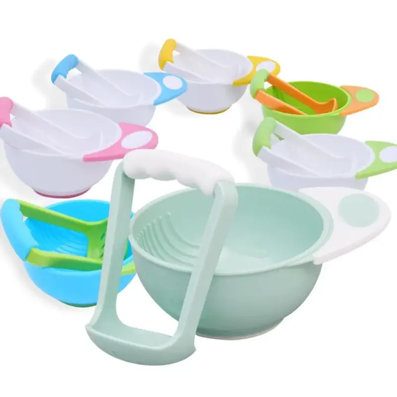 Baby Manual Food Conditioner Grinding Handle Grinding Bowl Food Processor Children's Complementary Food Grinding Bowl