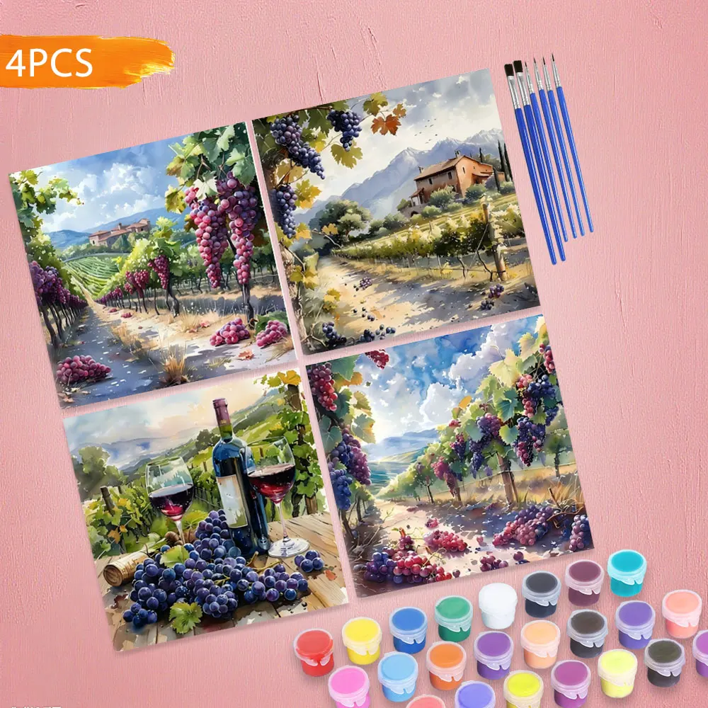 huacan-4-pecas-pintura-por-numeros-uva-frutas-cozinha-paisagem-cerveja-decoracao-de-casa-abstrata-fazenda-desenhar-em-tela-presente-conjunto-de-parede