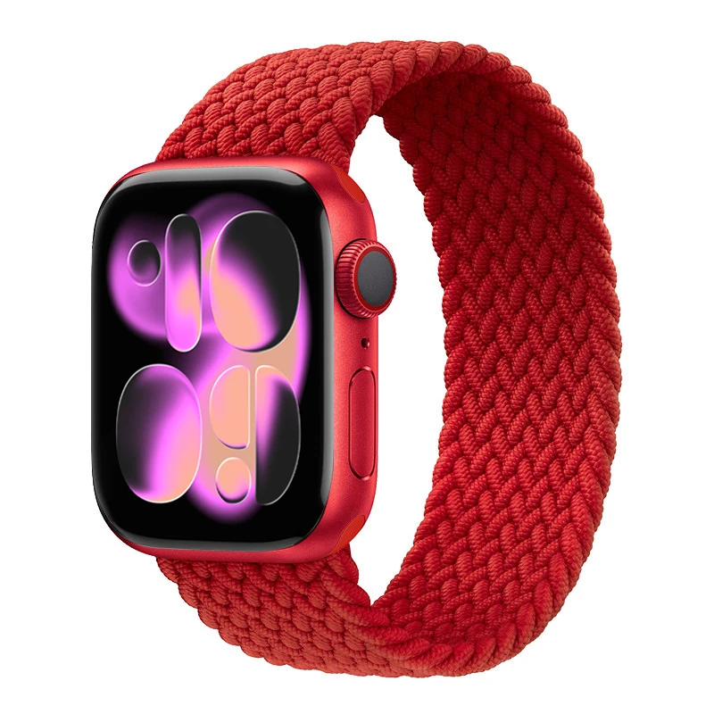 Geflochtene Solo-Loop für Apple Watch Band Serie 11 10 9 7 8 SE 6 Ultra 3 49 mm 46 mm 42 mm 44 mm 41 45 mm Armband Correa iWatch-Armbänder