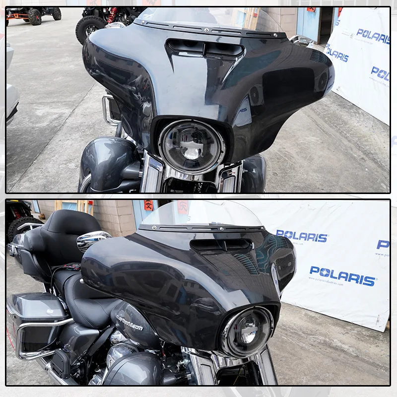 Motorcycle Front Outer Batwing Fairing w/DRL Turn Signal For Harley Touring Revival FLH Street Glide CVO/SE ST FLHX/I FLHXS 14+ view 6
