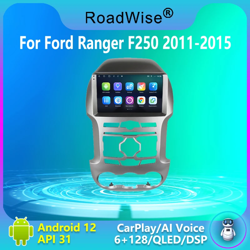 

8+256 Android 12 Car Radio For Ford Ranger F250 2011 2012 2013 2014 2015 Carplay Multimedia 4G Wifi GPS DSP DVD 2 Din Autoradio