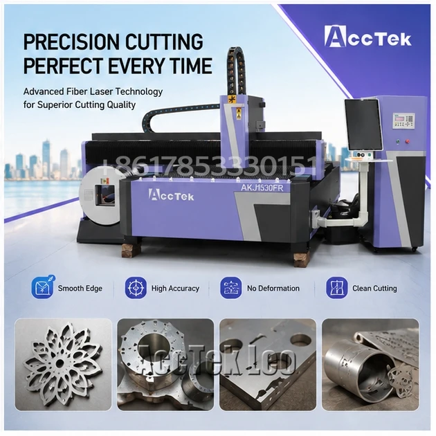 High Power Large Format CNC Fiber Laser Cutting Machine 3015 Metal Laser Cutter for Sheet Metal