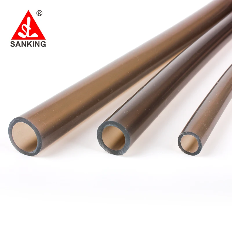 Brown silicone hose aquarium water exchange transparent water pipe food grade elastic thin pipe high temperature resistance