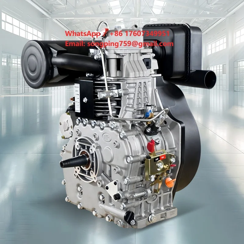 Euro 5 EPA Single Cylinder 1105FD Electric Start 18hp Diesel Engine 761CC