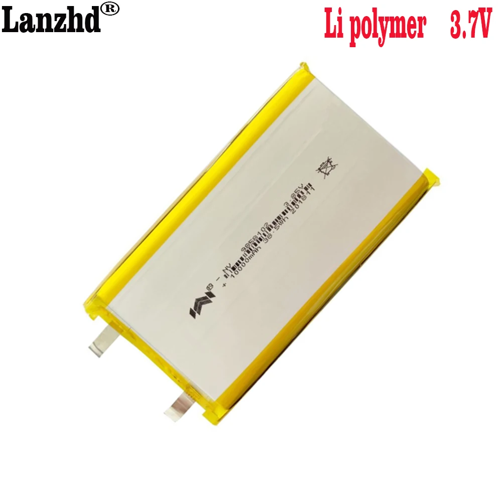 1-12PCS 3.8V 9858102 Li polymer lithium battery 10000mAh For Xiaomi power bank navigator tablet MID Batterie 3.7V 9.8*58*102mm