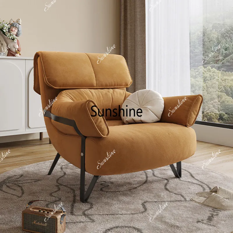 

Living room single master bedroom recliner Italian light luxury balcony lazy leisure sofa chair