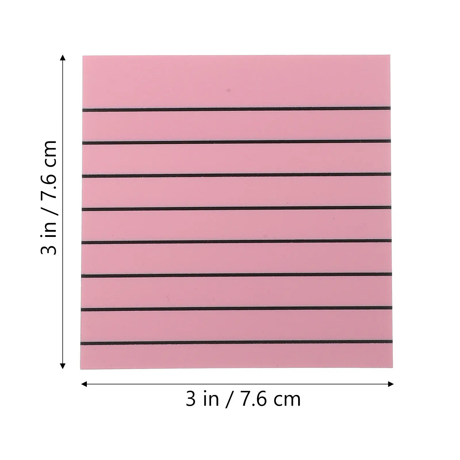 Gradient Color Memo Pads Reusable Translucent Note Stickers Compact Portable Daily Use Office Home School Supplies