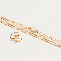 XP Jewelry --( 50 60 Cm * 3.5 Mm) Fashion Gold Color NK 3:1 Chain Necklaces Jewelry for Men Women Daily Wear Nickel free