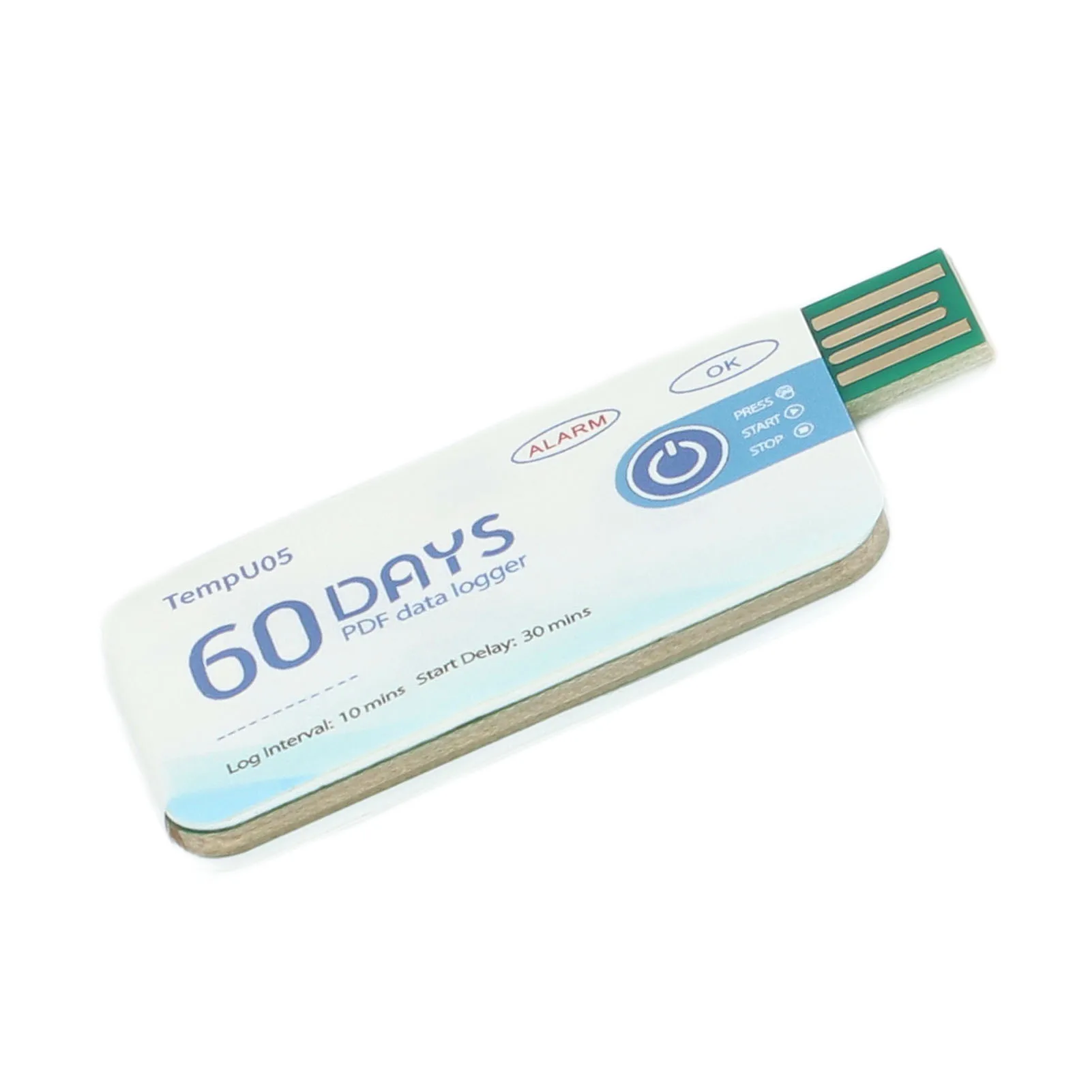 Picture 4: TempU05 Single Use Temperature Data Logger Disposable USB Temperature Recorder PDF Report