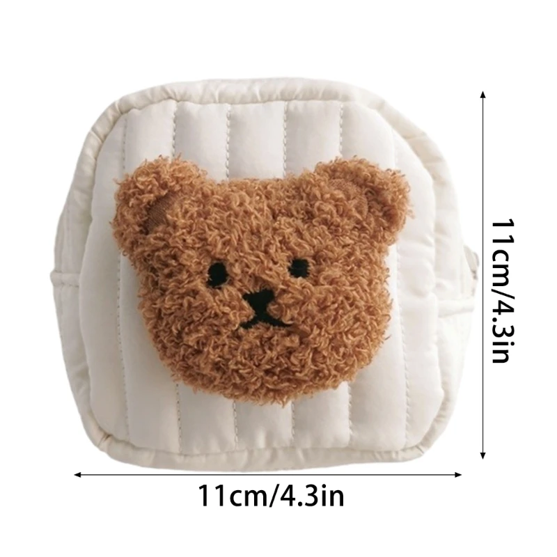 Plush Animal Small Storage Bag Convenient Baby Diaper Versatile Hand Bag Organiser Case for Travel Home and Office