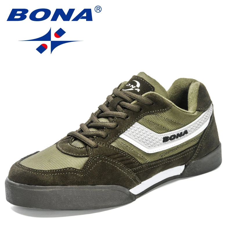 

BONA 2023 New Designers Man Platform Casual Sneakers Classics Skateboarding Shoes Men High Quality Antiskid Walking Sport Shoes